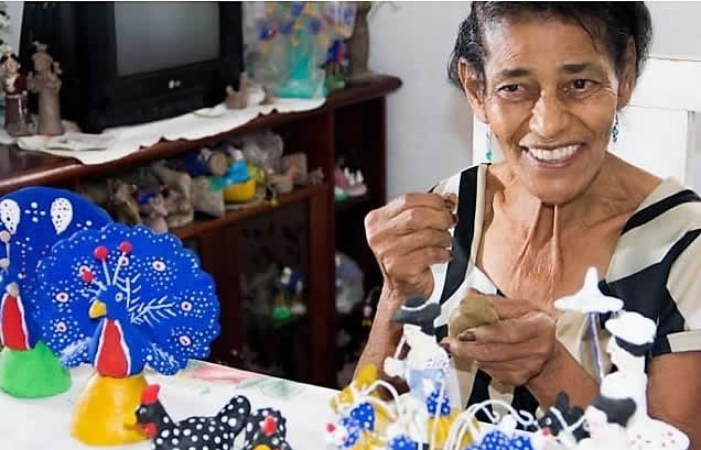 As Figureiras de Taubaté colocam amor em seus trabalhos.