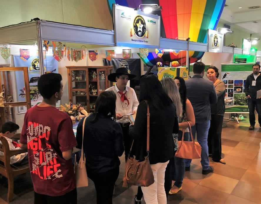 Stand de Araçoiaba da Serra. SSPTurismo 2019. Foto Alexandra Tahan.