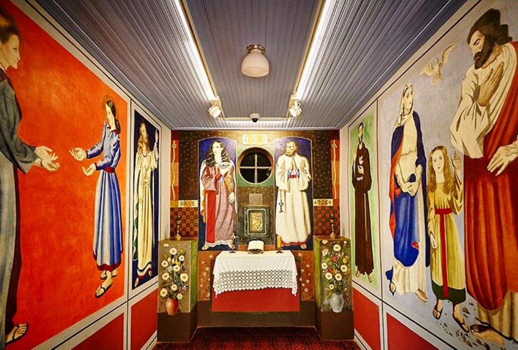 A capela do Artista no Museu de Portinari.  Foto de Ken Chu.