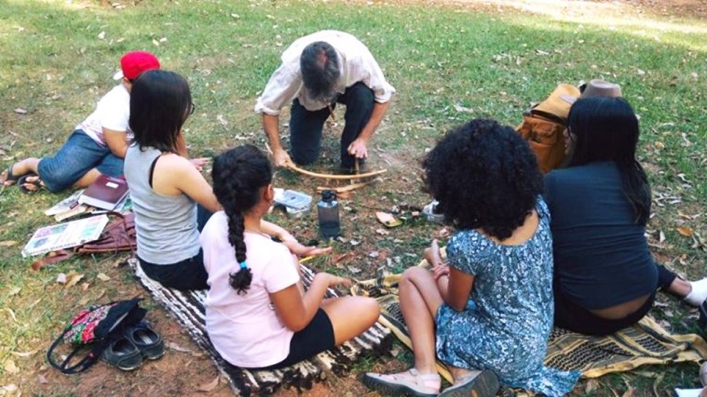 Alunos da Escola Bush Graft, em Penápolis (SP). 