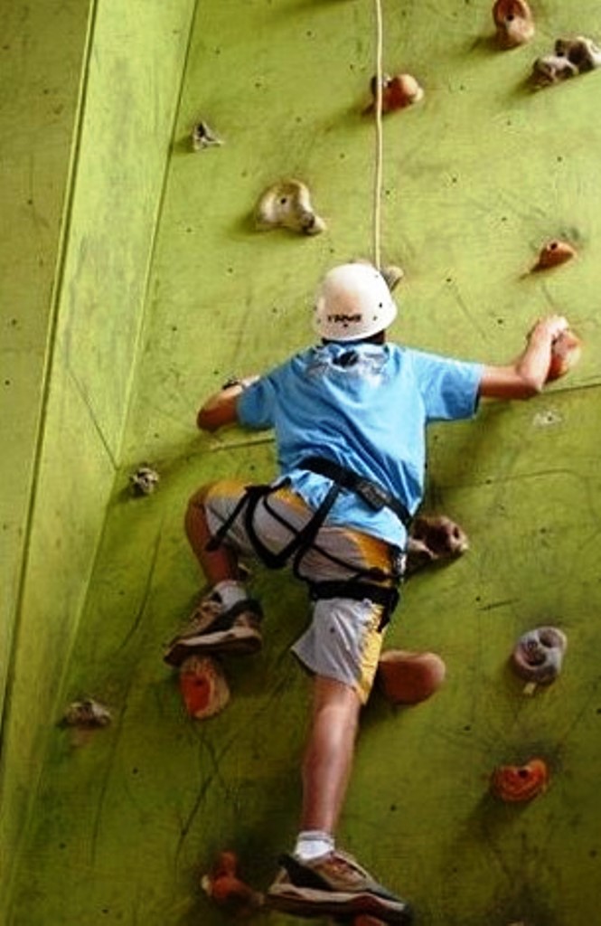 A escalada está até nas Olimpíadas.
