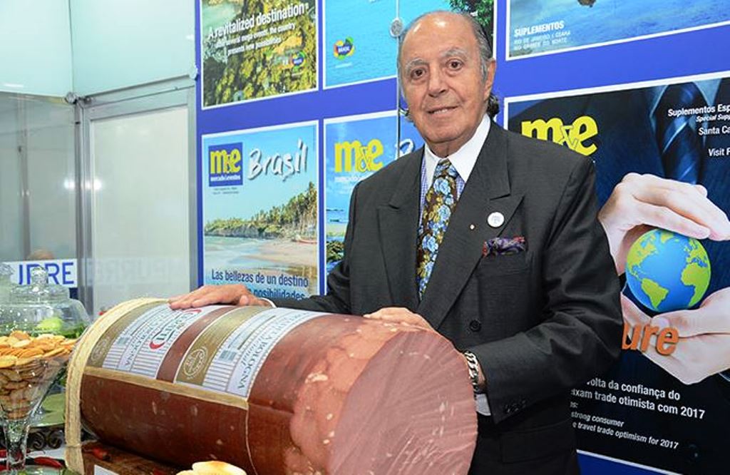 Michelão no Stand da Revista Mercado & Eventos.