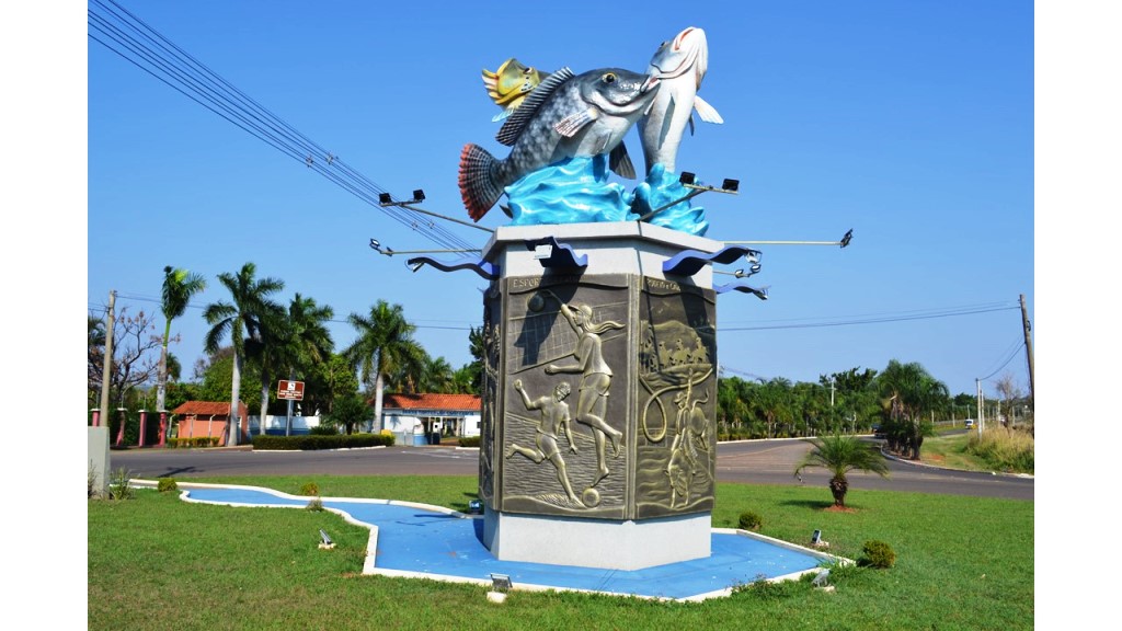 Recanto das Águas, monumento em Buritama (SP). 