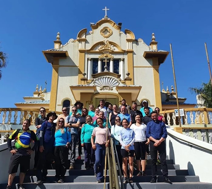 Peregrinos da Fé em São Carlos (SP).  