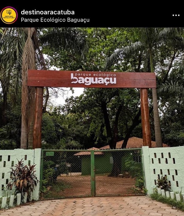 Agradável parque ecológico em Araçatuba (SP).