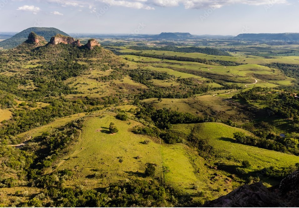 Morro das Três Pedras, na região de Botucatu (SP).