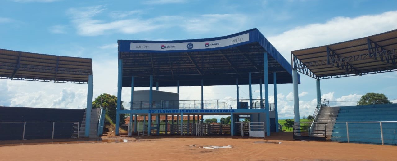 Obra inaugurada em Mira Estrela (SP).
