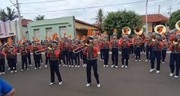 Banda Marcial de Promissão, sucesso em Novo Horizonte (SP).