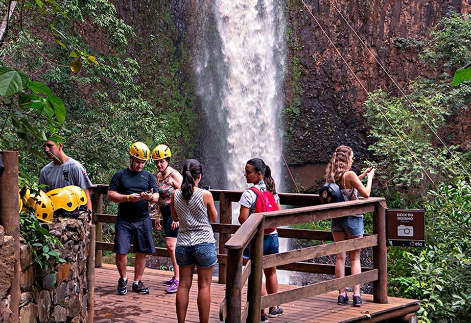 Na Cachoeira Cassorova, em Brotas (SP). 
