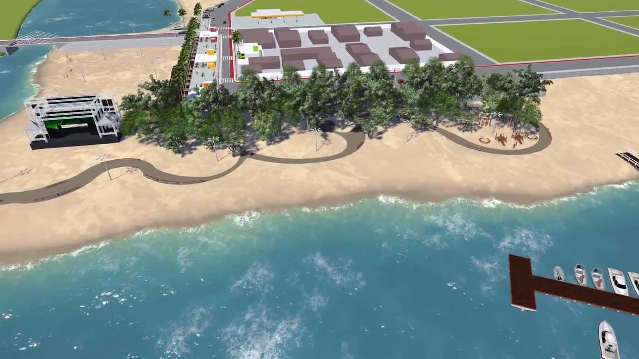 Projeto da revitalização da Praia das Palmeiras, Iacanga (SP).