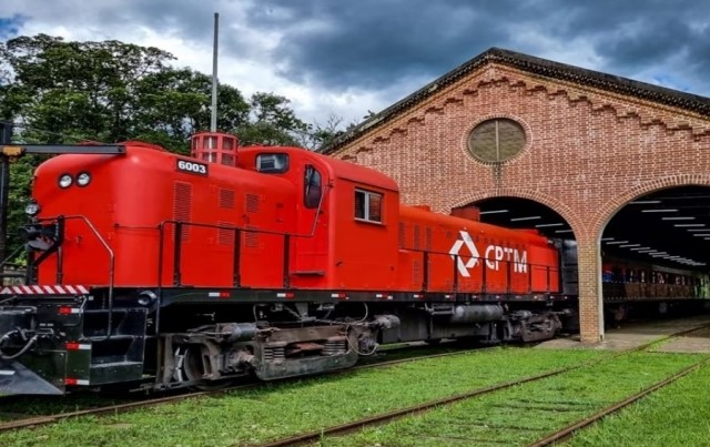 Trem em Paranapiacaba (SP).